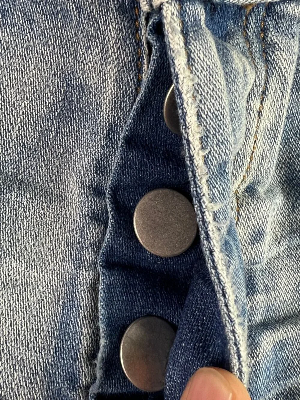 One Teaspoon Shorts Women's 33* Bandits Twisted Cuff Blue Denim Jorts Tag 29